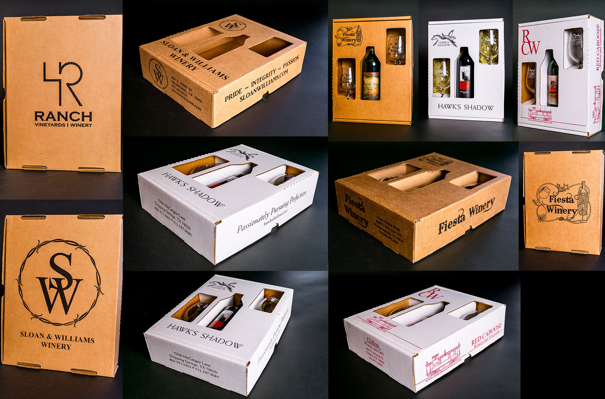 Custom Cardboard Wine Gift Boxes Custom Wine Packaging