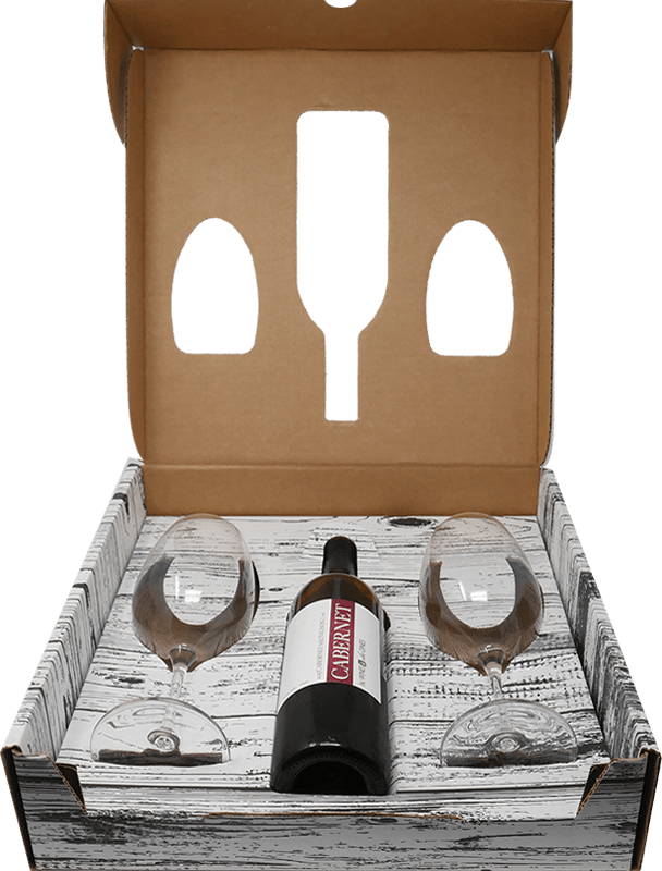 Custom Cardboard Wine Gift Boxes Custom Wine Packaging